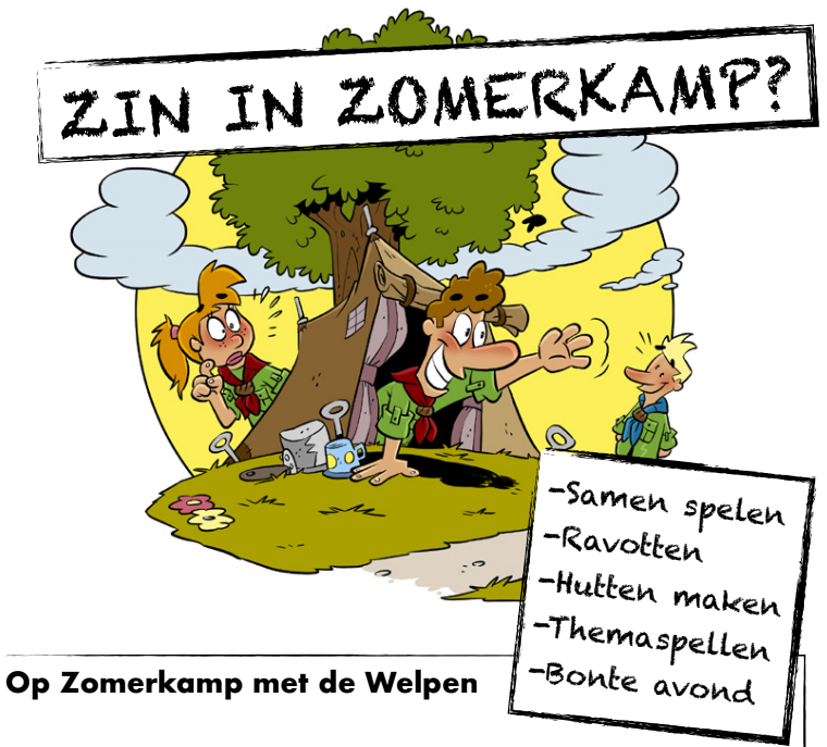 Op Zomerkamp met de Welpen